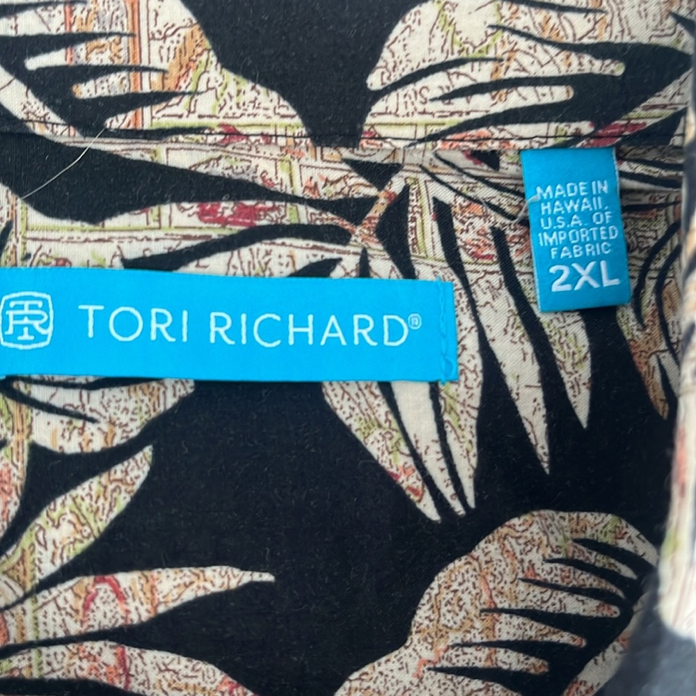 Tori Richard - Short Sleeve Hawaiian Shirt - Frond Pattern - 100% Cotton - XXL - Picture 2 of 7